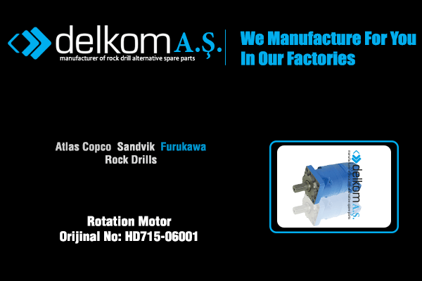 Rotation Motor Rock Drill Spare Parts