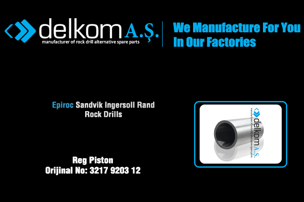 Reg Piston Rock Drill Spare Parts