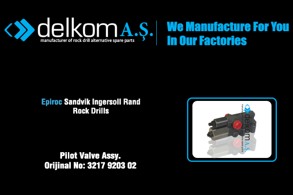 Pilot Valve Assy. Rock Drill Spare Parts