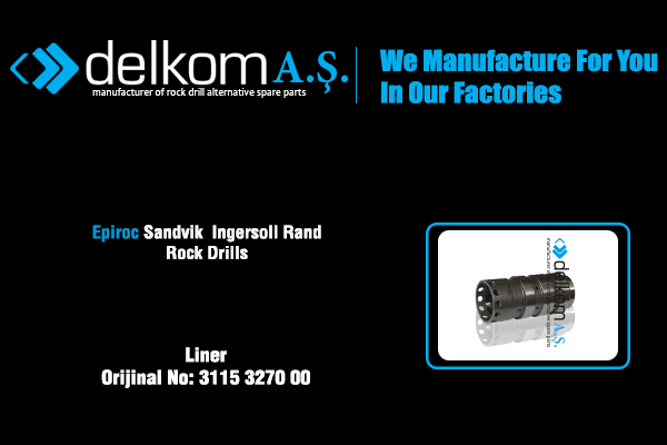 Liner Rock Drill Spare Parts