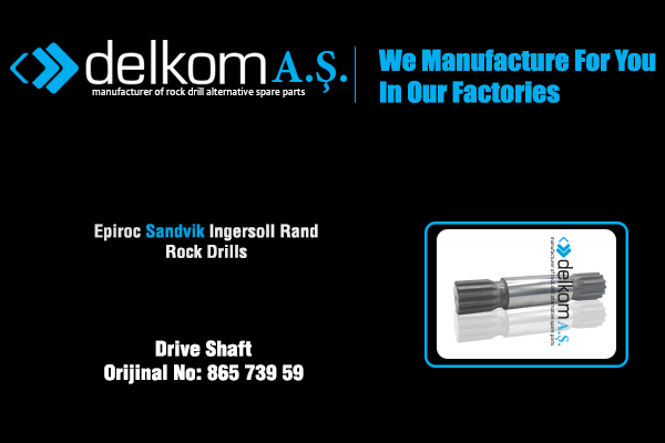 Drive Shaft Rock Drill Spare Parts