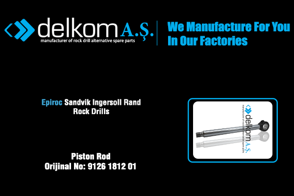 Piston Rod Rock Drill Spare Parts