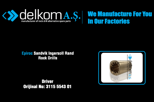 Driver Rock Drill Spare Parts