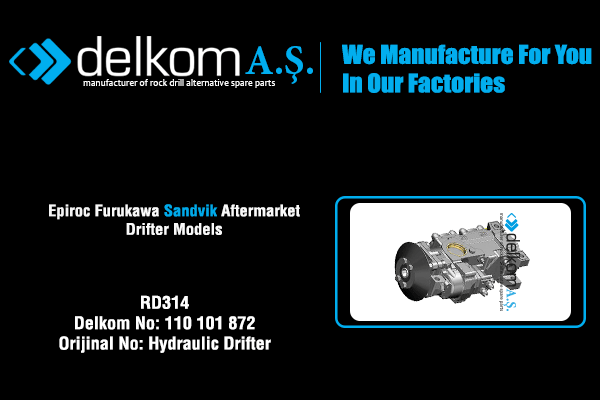 RD314 Rock Drill Spare Parts