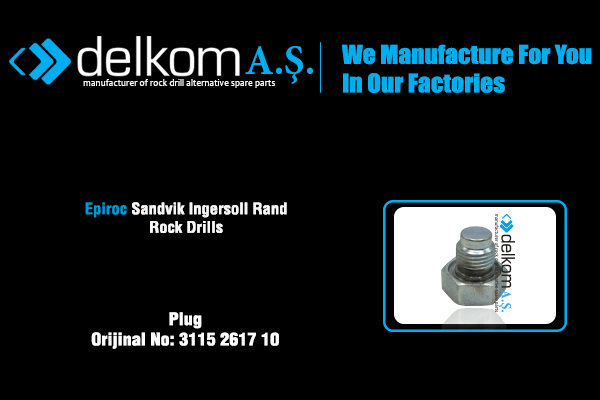 Geri Dönüş Akümülatör Tapası Rock Drill Spare Parts