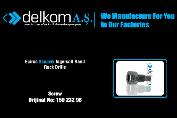 Rotasyon Tutma Civatası Rock Drill Spare Parts