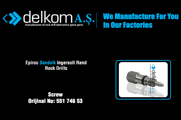 Hava Alma Civatası Üst Rock Drill Spare Parts