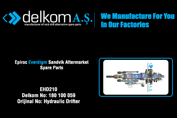 EHD210 Rock Drill Spare Parts