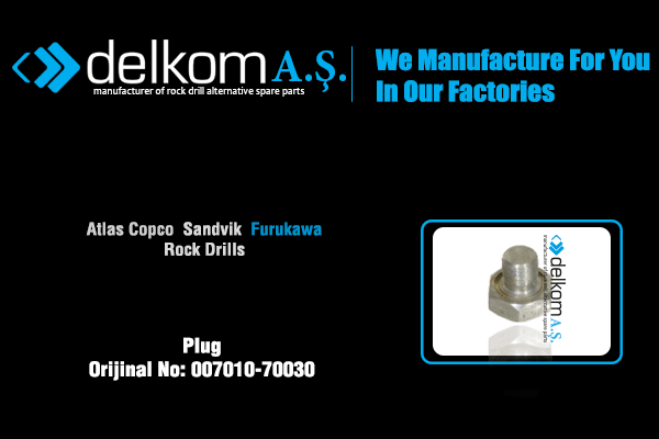 Akümülatör Tapası Erkek Rock Drill Spare Parts