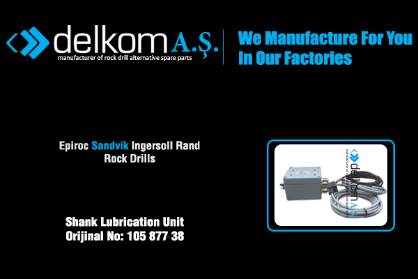 Şank Yağlama Zaman Ünitesi Rock Drill Spare Parts