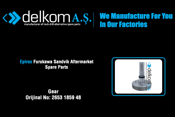 Kompresör Dişlisi Büyük Rock Drill Spare Parts