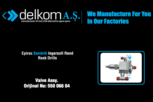 Robot Kontrol Valfi Komple Rock Drill Spare Parts