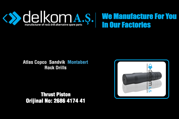 Piston Arka Rock Drill Spare Parts