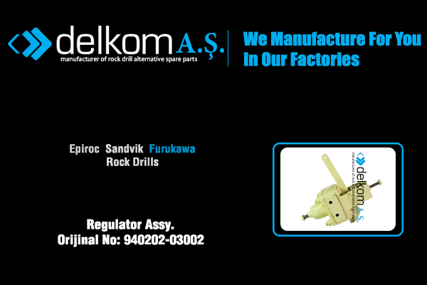 Hava Ayar Regülatörü Komple Rock Drill Spare Parts