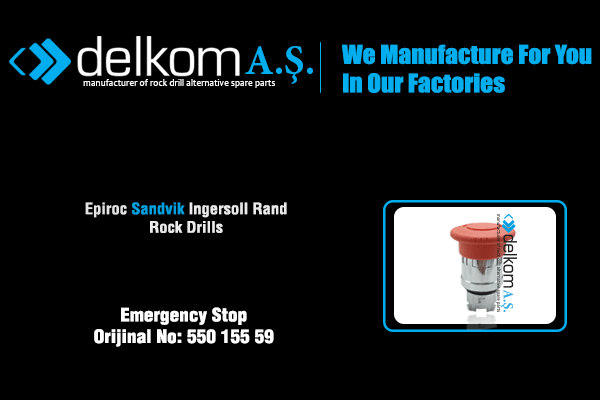 Acil Stop Butonu Rock Drill Spare Parts