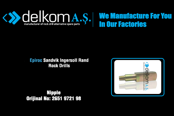 Hortum Adaptörü Rock Drill Spare Parts