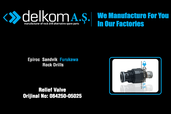 Basınç Ayar Valfi Rock Drill Spare Parts