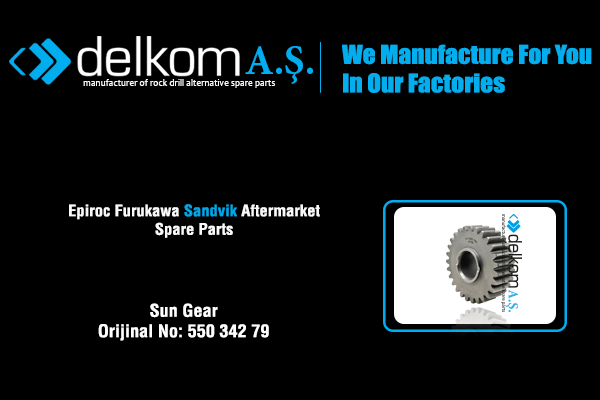 Yürüyüş Redüktörü Aktarma Dişlisi Orta Rock Drill Spare Parts